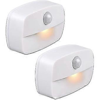Automatic LED Night Light [2 Pack] Adhesive Motion Sensor Wall Night Light Wall Mounted Night Light
