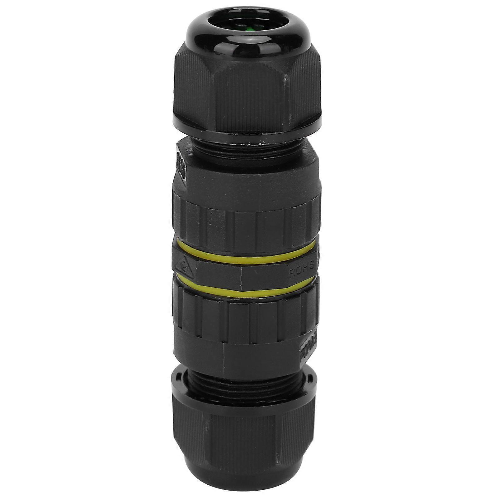 Waterproof Electrical Cable Connector 3-Core Outdoor Wire Joint M16-3P IP68 0.5~1.5 mm3.57mm