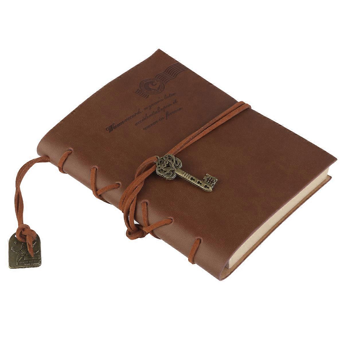 Vintage Blank Journal Classic Retro PU Cover Notebook for Taking Note