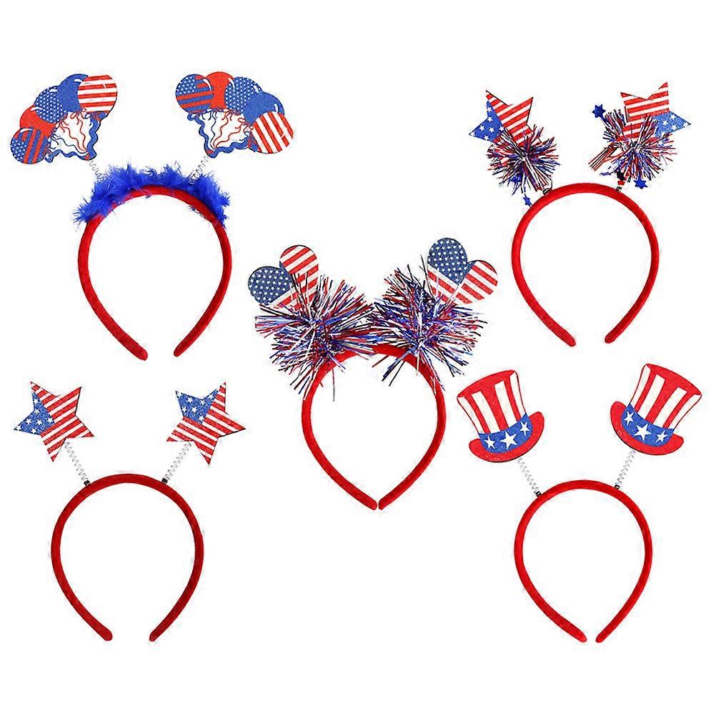 Independence Day Headband for Decoration 25Pcs Assorted Color Hairband Set