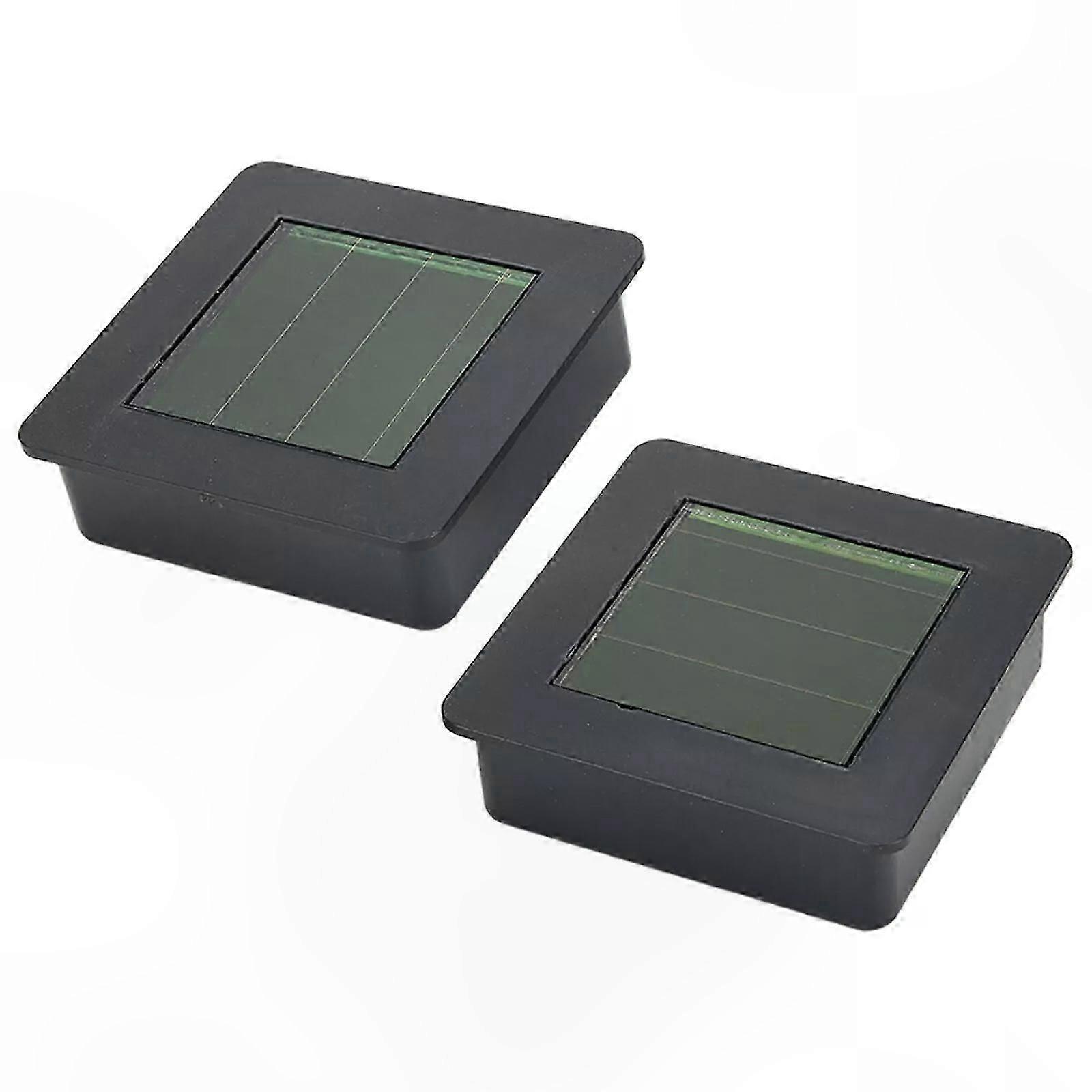 Square Solar Panel Replacement for Solar Lights, 2/4 Pack Top Section Only