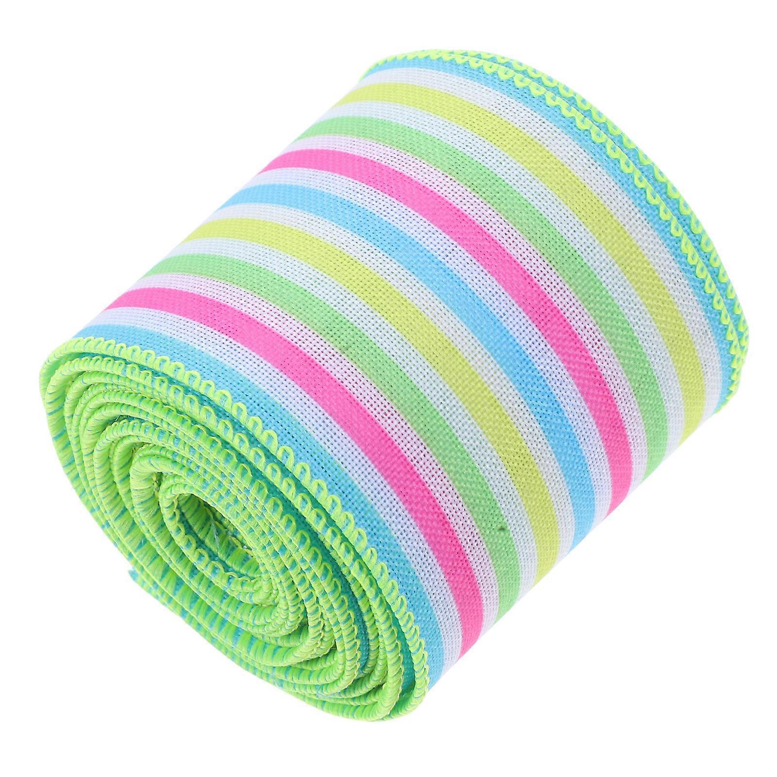 Easter Ribbon Gift Wrapping Ribbon Roll for Decoration 1 Roll Multicolor Burlap