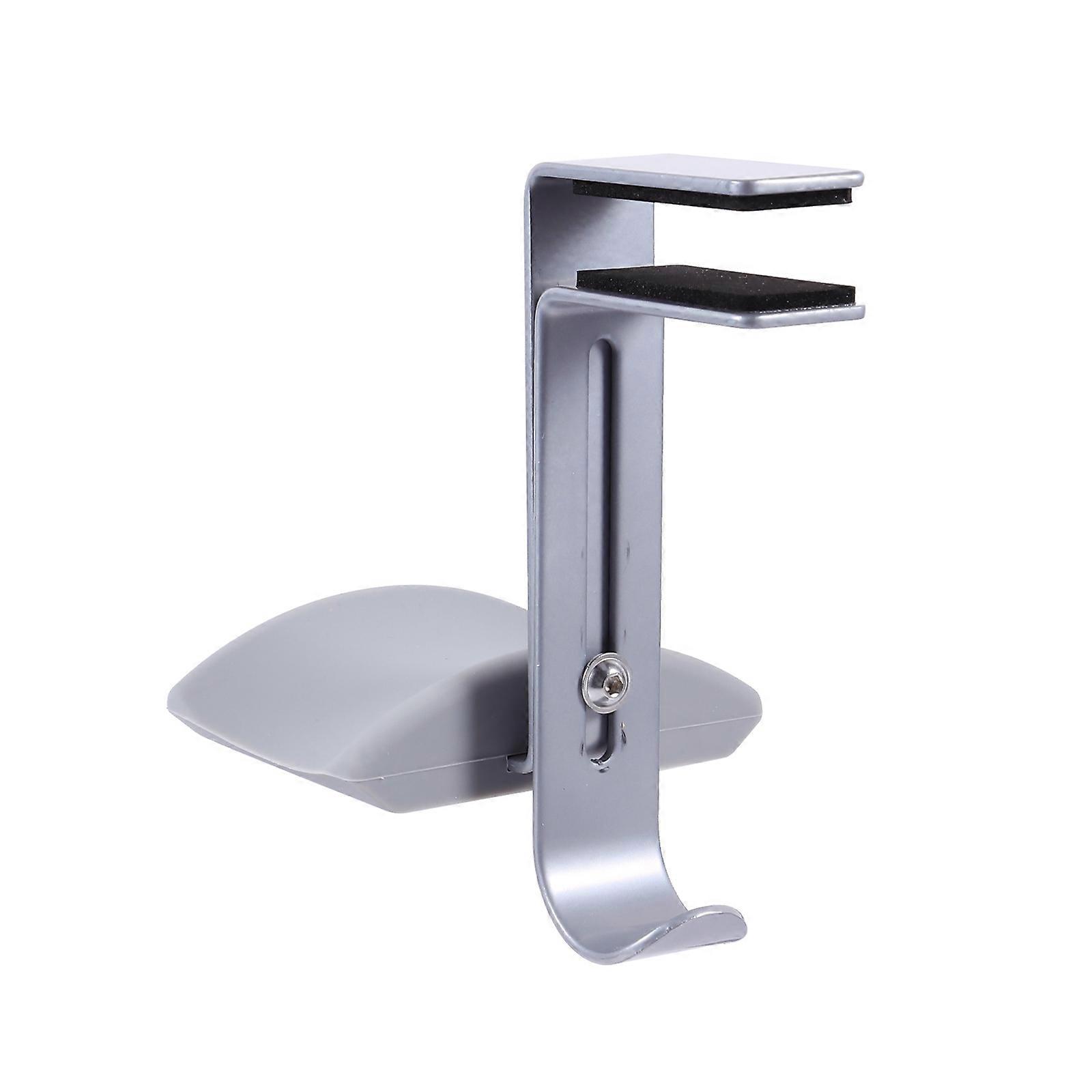 Earphone Hanger Hook Adjustable Metal Headphone Stand Holder Grey