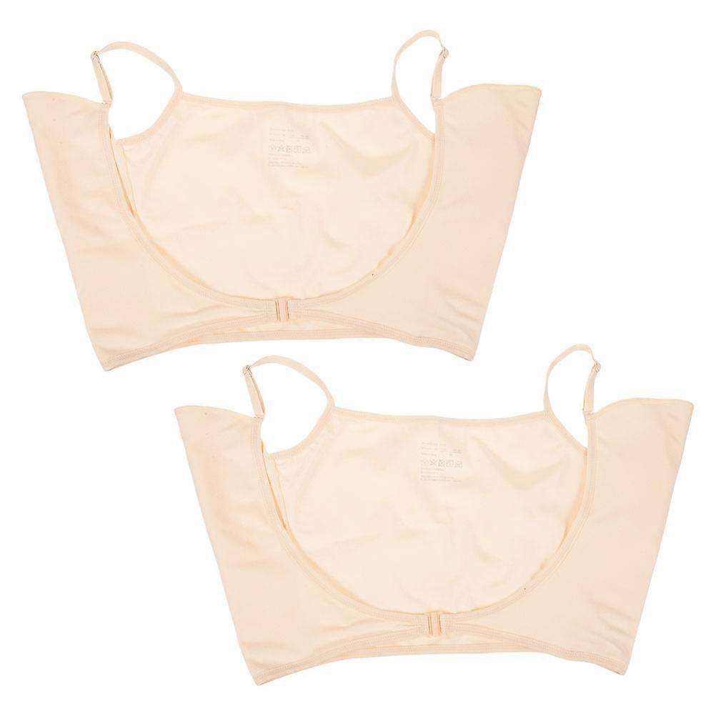 Anti-Sweat Pad Female Washable Breathable Sweat Absorption For Outdoor Gatherings Reusable Underarm Sweat Vest 2Pack