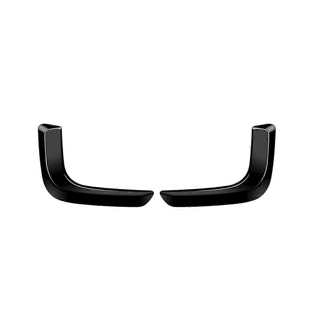 Car Front Fog Light Eyebrow Trim Sticker for Bright Black