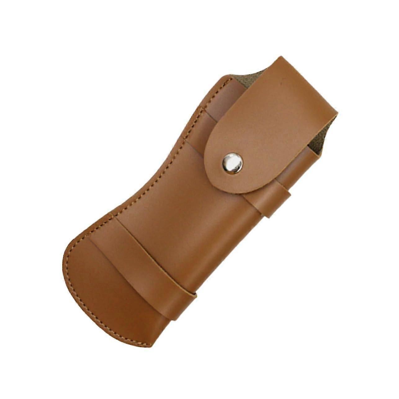 Large Adjustable Safety Razor for Men S Hook Chain Leather Brown