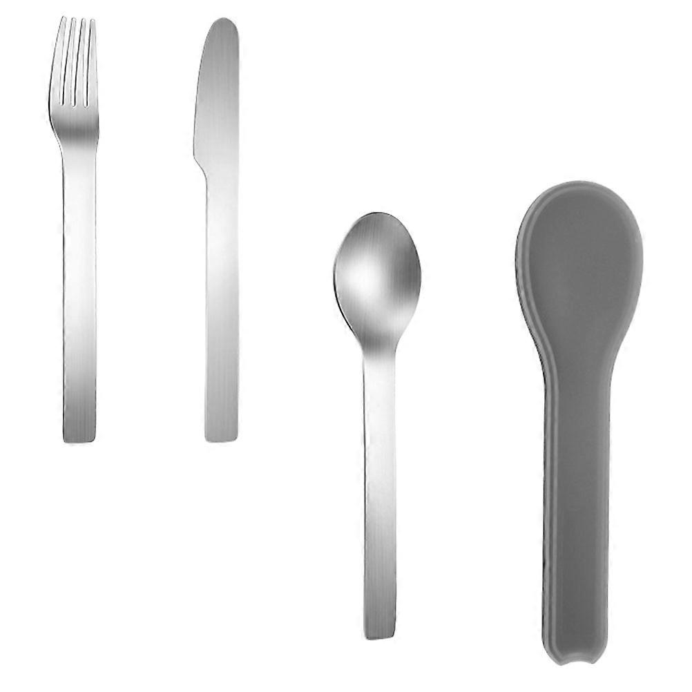Fork Spoon Outdoor Cutlery Set Stainless Steel for Home Use 1Set