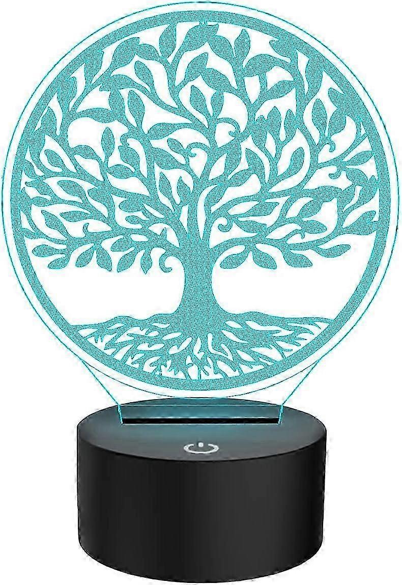 3D Illusion Lamp Tree of Life Decor 7 Color Changing LED Night Light