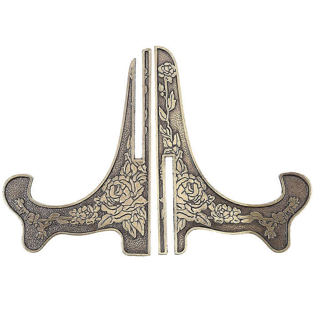 Metal Plate Holder for Storage Plate Display Stand 2Pcs Desktop Holder