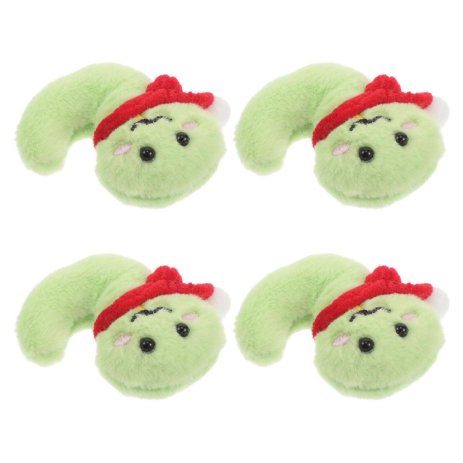 Multi Color Plush Snake Brooch Pins for Party Decoration 12Pcs Stuffed Badge