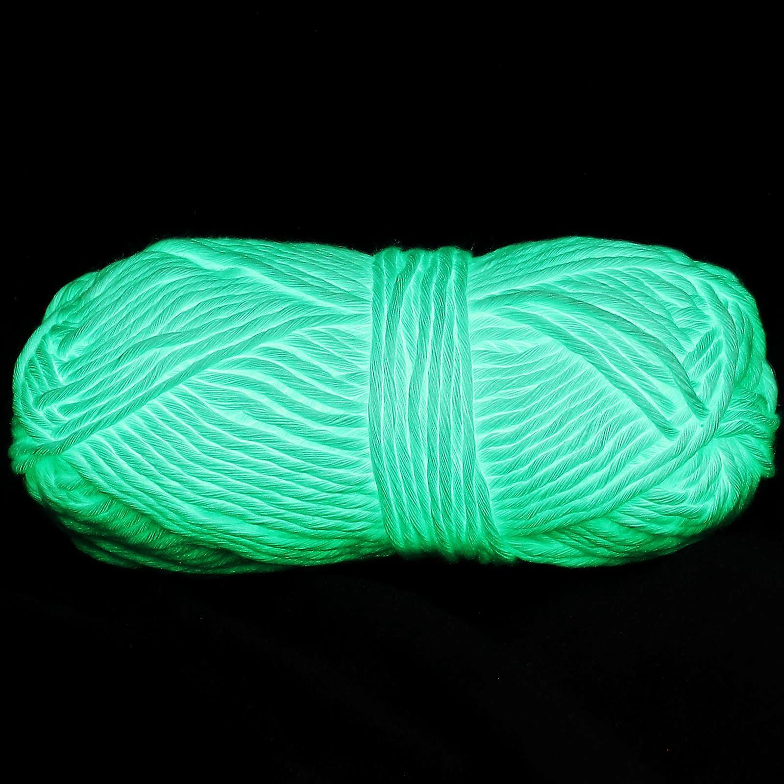 Luminous Polyester Yarn DIY Hand Knitted Yarn for Knitting 2 Rolls