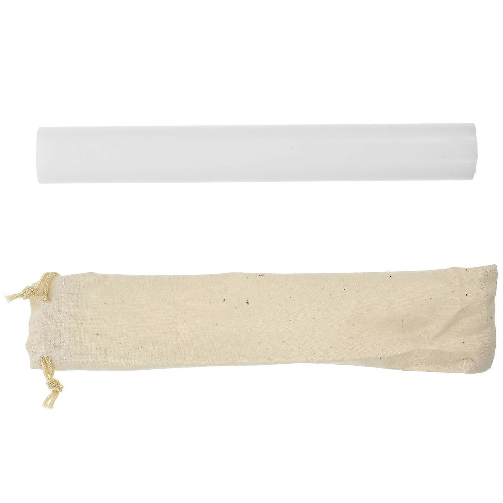 White Acrylic Singing Bowl Stick for Spiritual Use 3Pcs Set