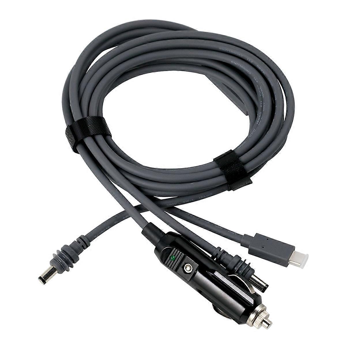For Mini DC Power Cable TYPE-C Car Charger Cable 5meters