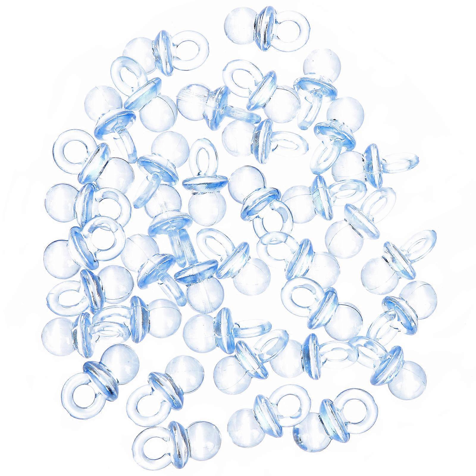 Mini Pacifiers Toys Baby Pacifiers Model for Party Use 500Pcs Blue