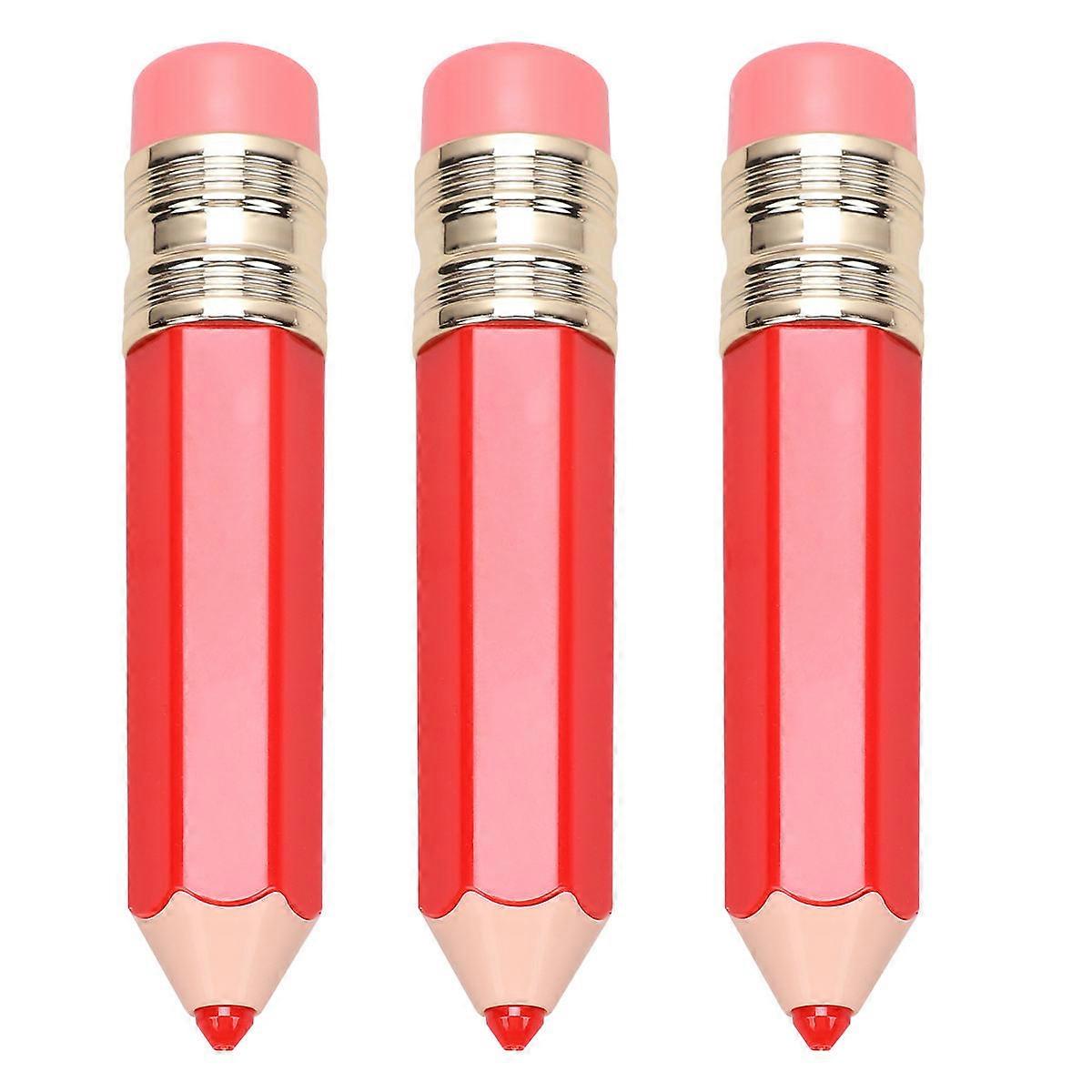 DIY Lip Glaze Storage Red for 3Pcs Lip Tube Compact and Leakproof