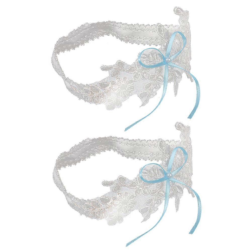 Lace Garter For Bride 4 Pairs Stretchy Decorative Wedding Garters Versatile Use Classic Style For Special Occasions