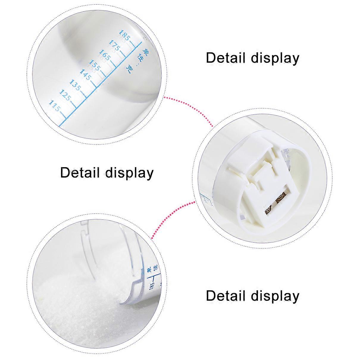 Quantitative Salt Pot For Home Cooking 0.5G Cylindrical PP Safe Storage 2Pcs