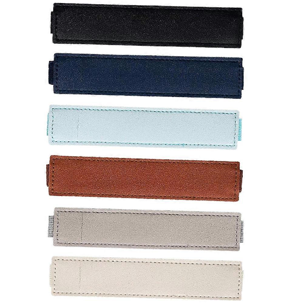 Pen Pouch for Notebook 6Pcs Multi Elastic Band Pen Holder with PU for Home Use