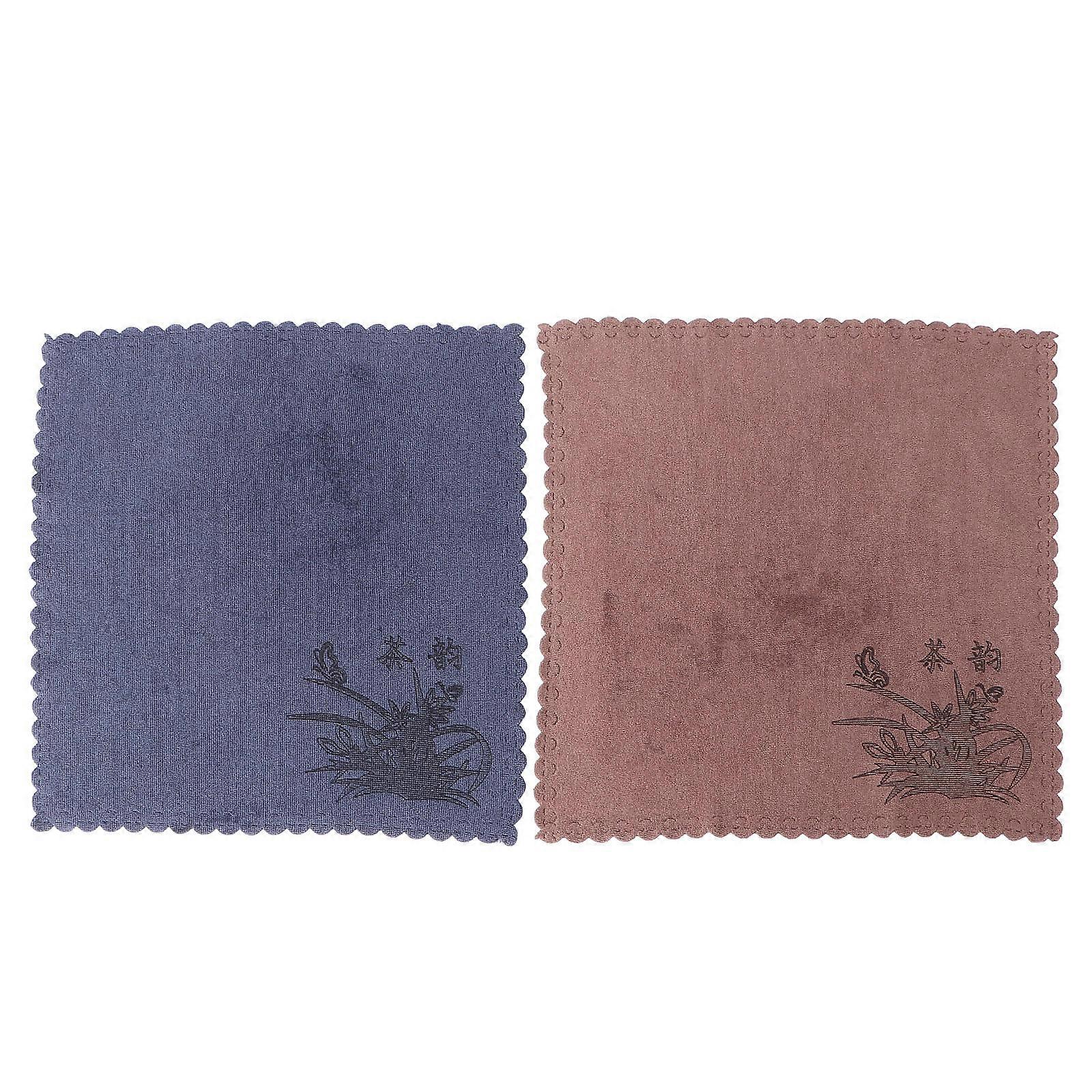 Cotton Tea Towel for Tea House Function with 6Pcs Thickened Absorption Cloth