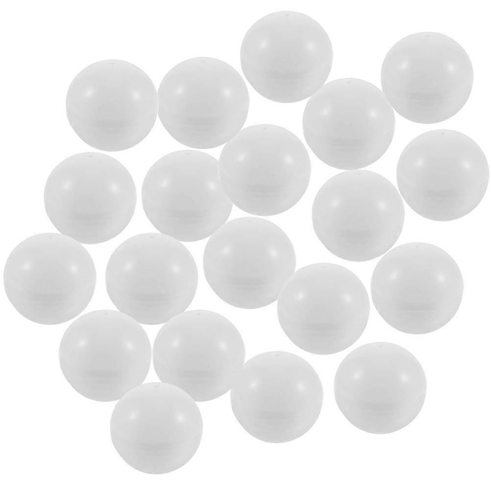 PVC Openable Balls for Entertainment Raffle 40Pcs White Set