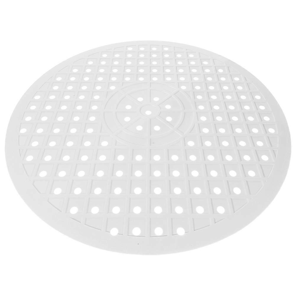 Rubber Sink Mat for Kitchen Counter Dish Drying 4Pcs White Round Pads