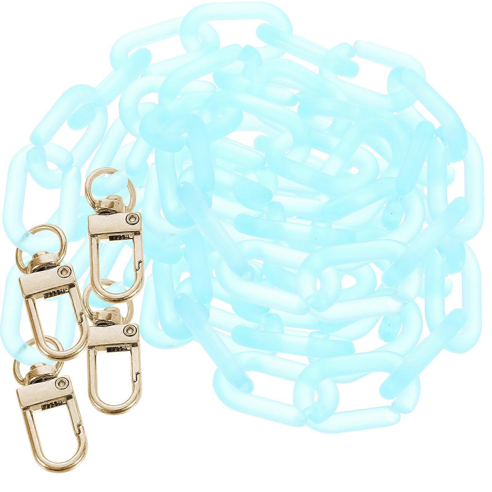 Acrylic Bag Chain for Decoration 10Pcs Blue Purse Chain Handle Set