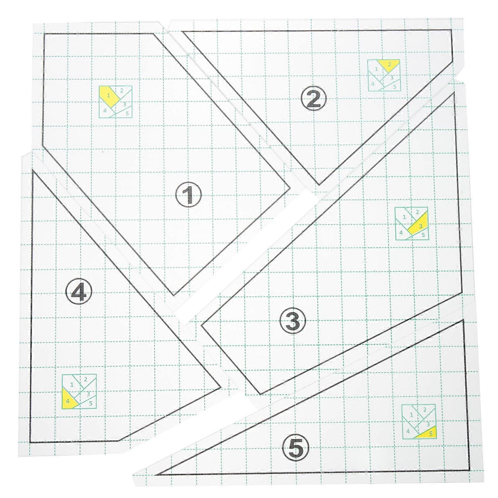 Plastic Quilting Rulers and Templates for Sewing with 5Pcs Multi Tools