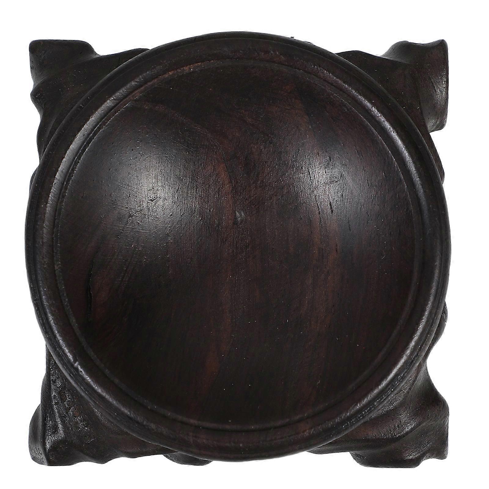 5Pcs Wooden Base Crystal Ball Display For Artistic Home Office Decor Stable Support For Spherical Objects