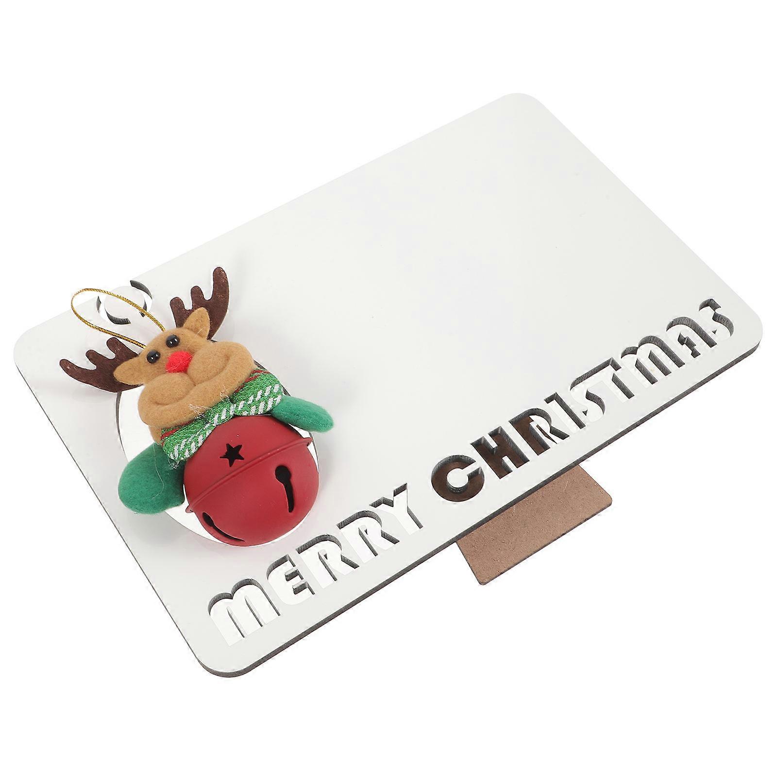 Assorted Color Sublimation Picture Frame Reindeer Shape for Family Decoration 1Set