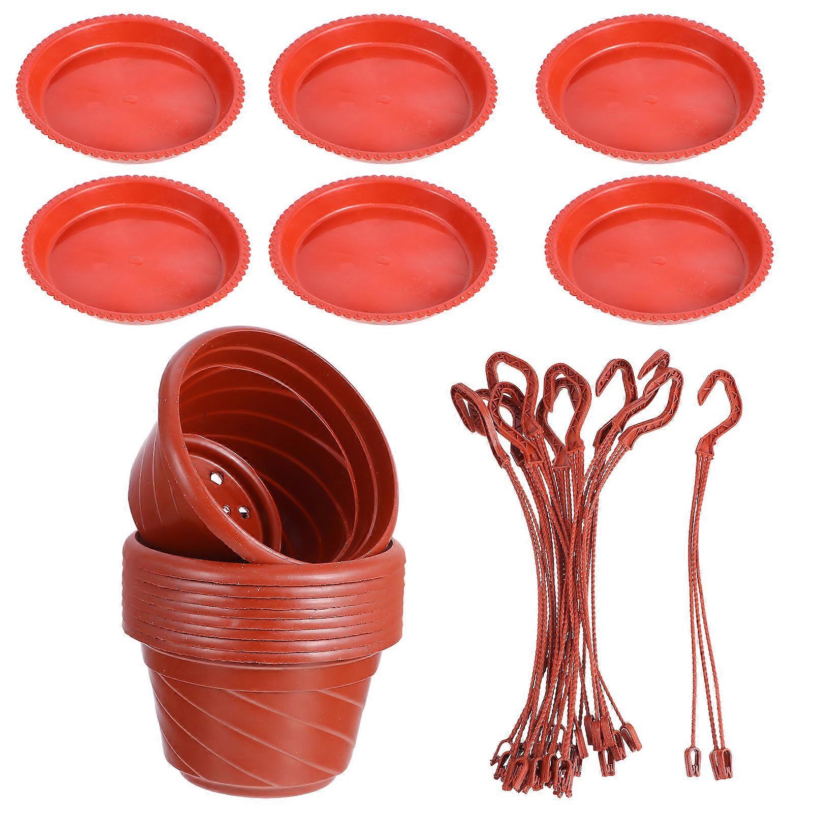 Flower Hanging Pot Plastic Plant Container for Garden Use 20Sets