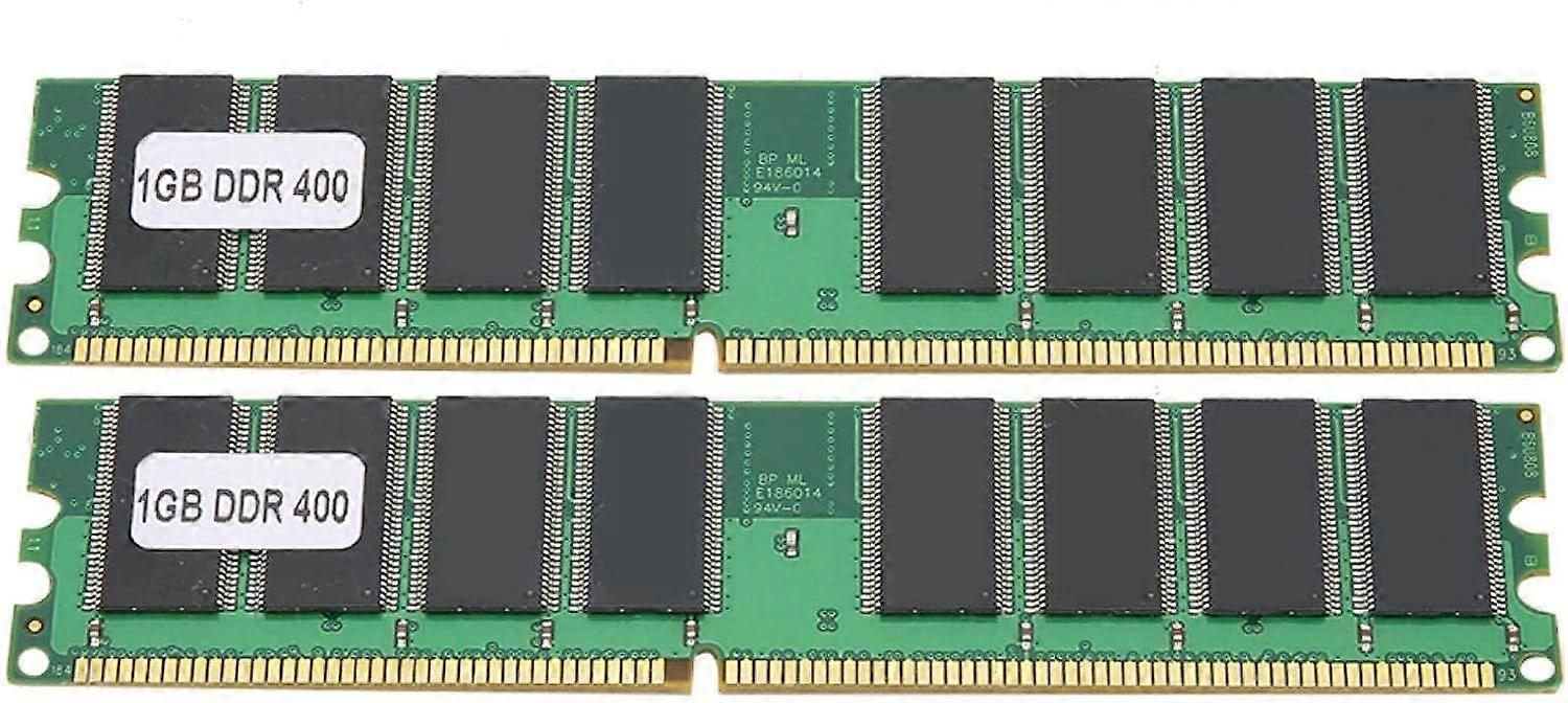 2025 Latest Model DDR Memory Module, 2pcs 1GB 400MHz PC-3200 184pin Computer