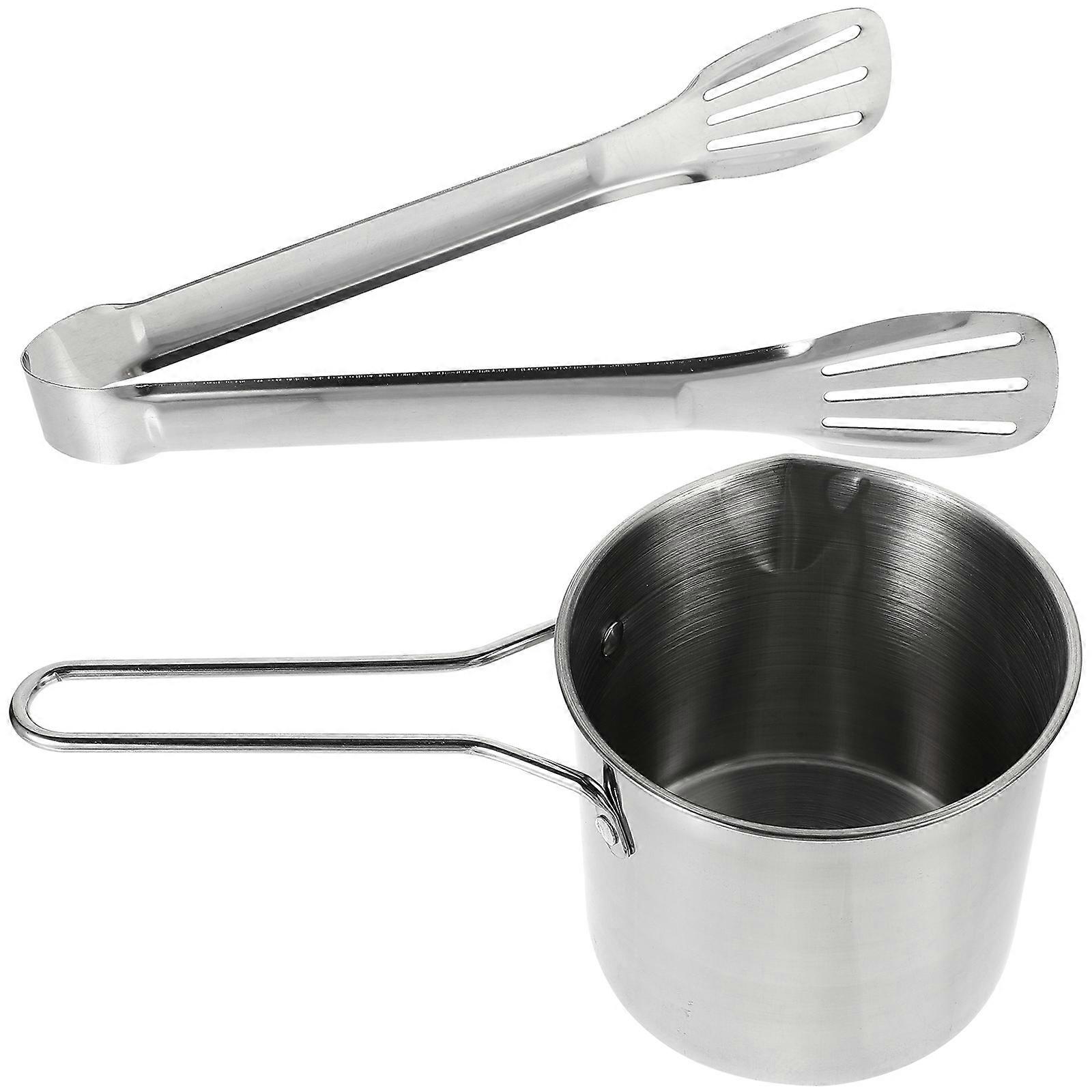 Heat Resistant Deep Frying Pot For Restaurant Use 26.3X13.1cm Ergonomic Design 1 Set