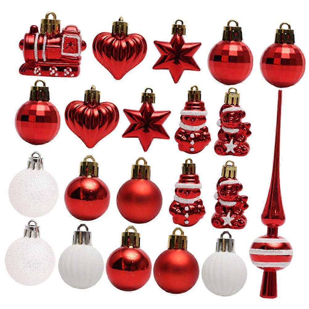 Christmas Tree Ornaments Hanging Decoration Plastic 2 Boxes