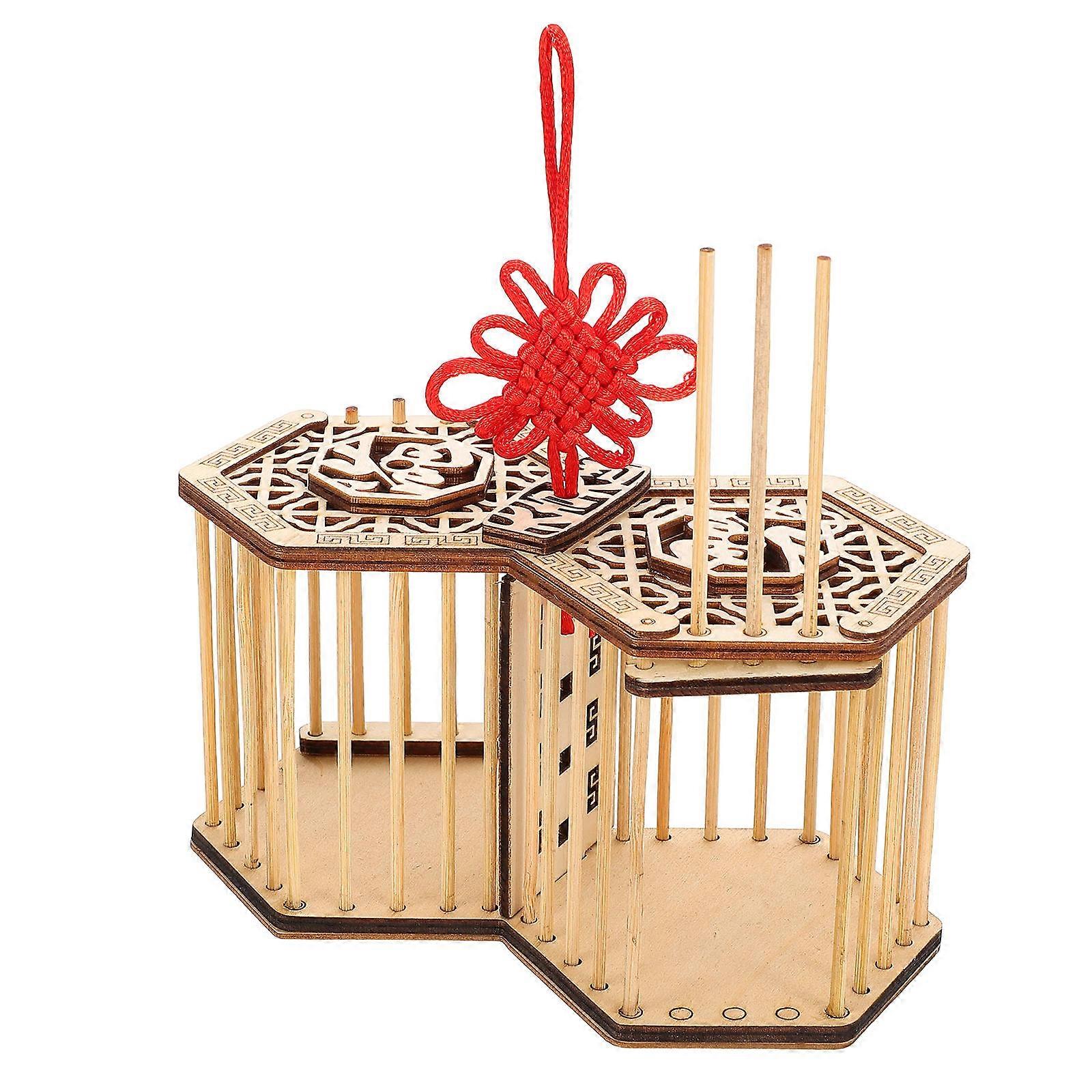 Bamboo Cricket Cage Small Cage for Pets 5Pcs