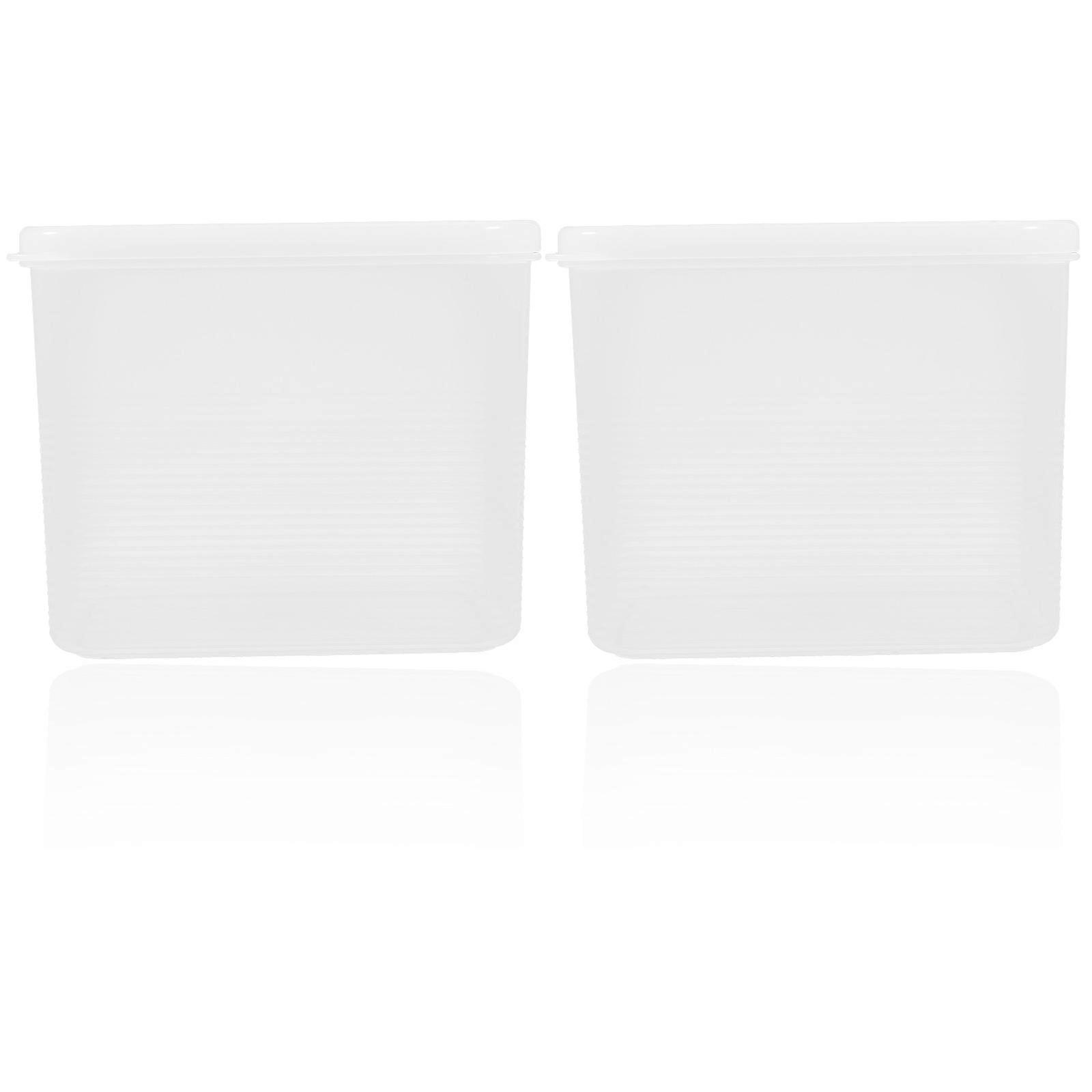 Bread Storage Containers Toast Boxes for Leak Proofing 2Pcs Kitchen Use