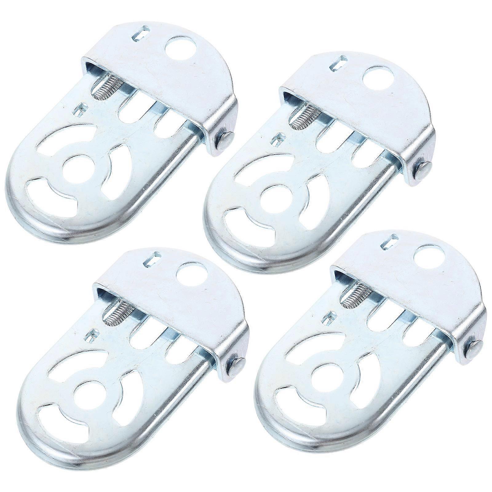 Bicycle Footrest For Kids Bikes 3.9×2.2×1in Silver Easy To Assemble Foldable 2 Pairs