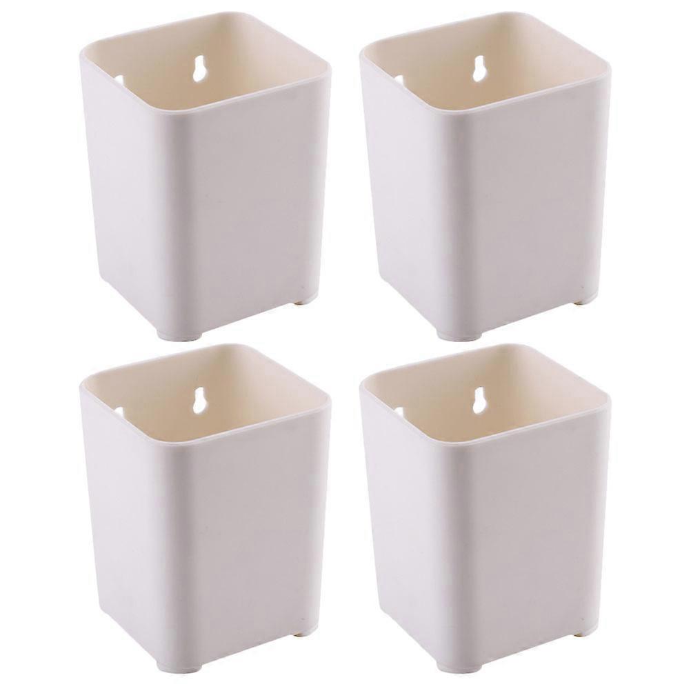 Plastic Wall Mount Pen Holder Pencil Organizer for Desk 12Pcs