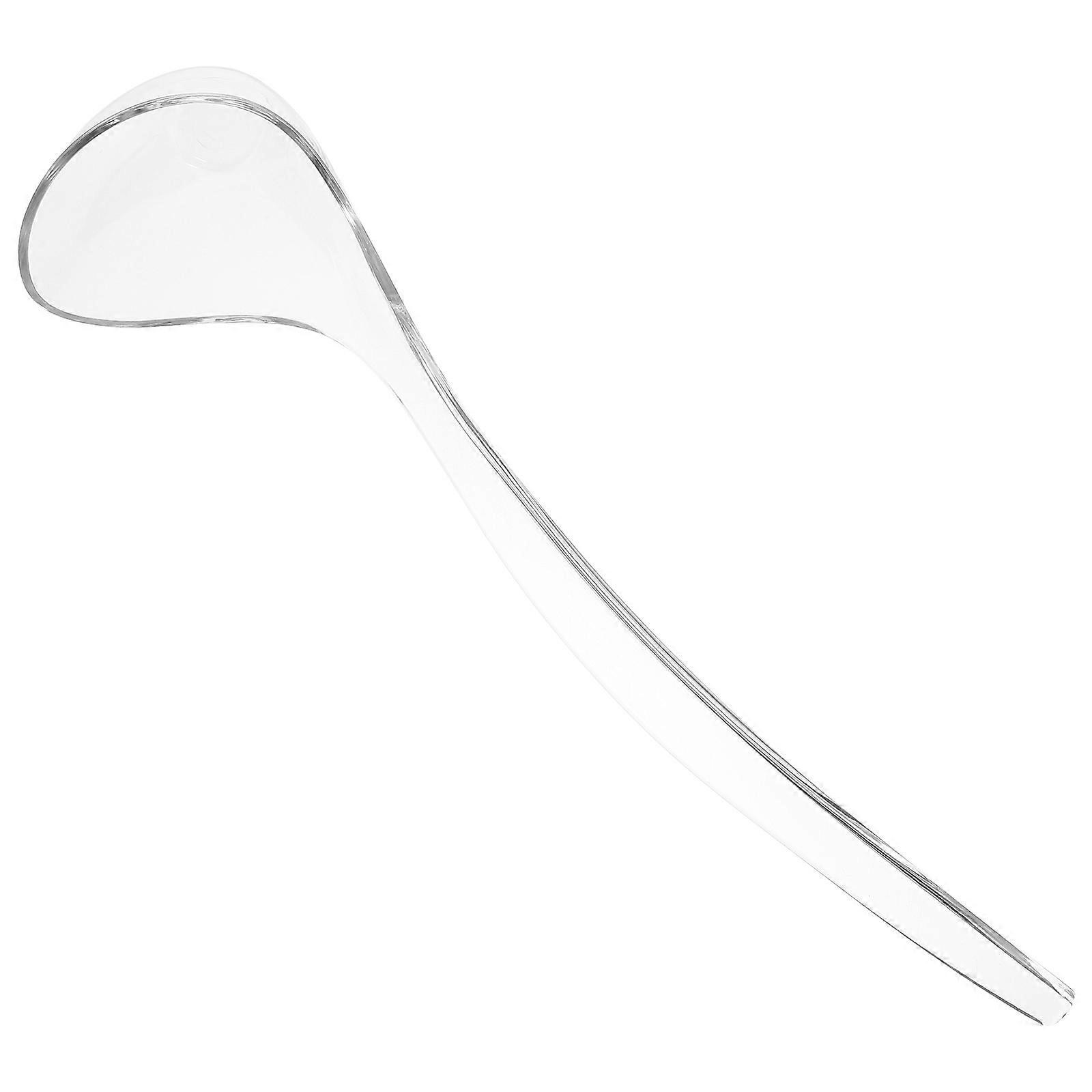 3Pcs Plastic Ladle Spoon for Serving Soup Transparent Kitchen Utensils