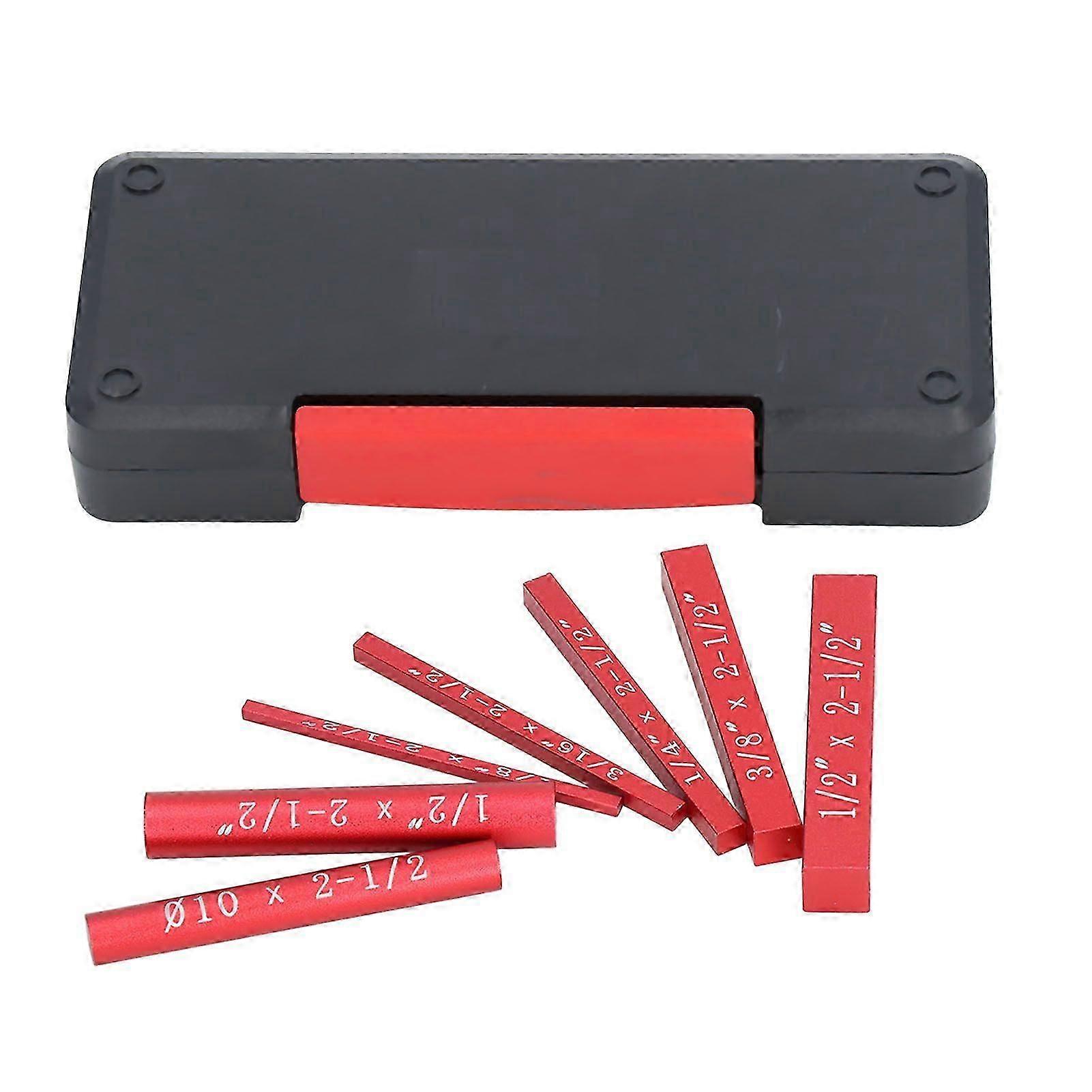 High quality  7-piece woodworking gauge block setting block height gauge kit red