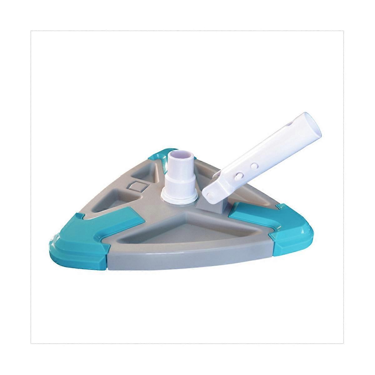 Vacuum Cleaner Head Triangular Pool Head with Side Brush Suction Head Brush Cleaner Swimming Pool Cleaning Tools