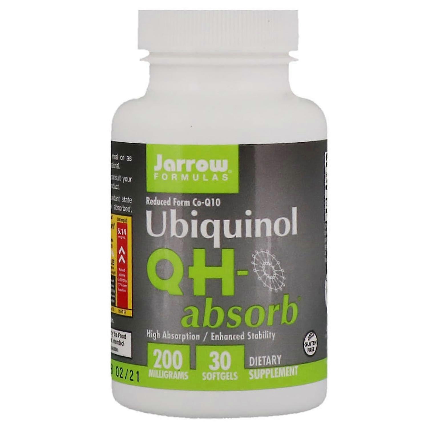 Jarrow Formulas, Ubiquinol, QH-Absorb, 200 mg, 30 Softgels