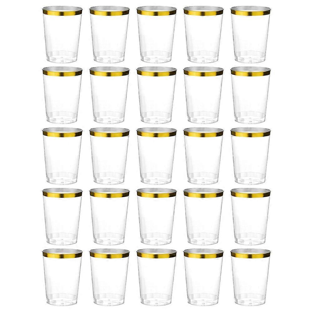 Decorative Transparent Cups For Parties 9.30X7.20X7.20CM Thick Material Beverage Container 25Pcs
