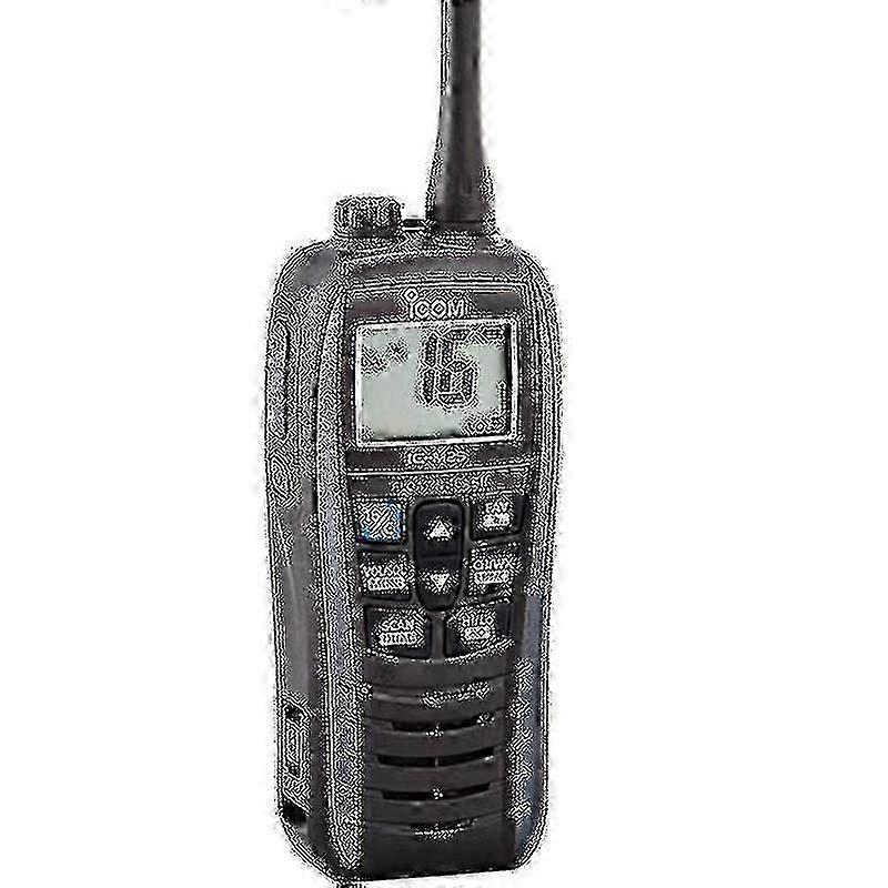 IC-M25 Marine VHF Radio - رمادي معدني وخفيف الوزن وعائم ومحمل باليد