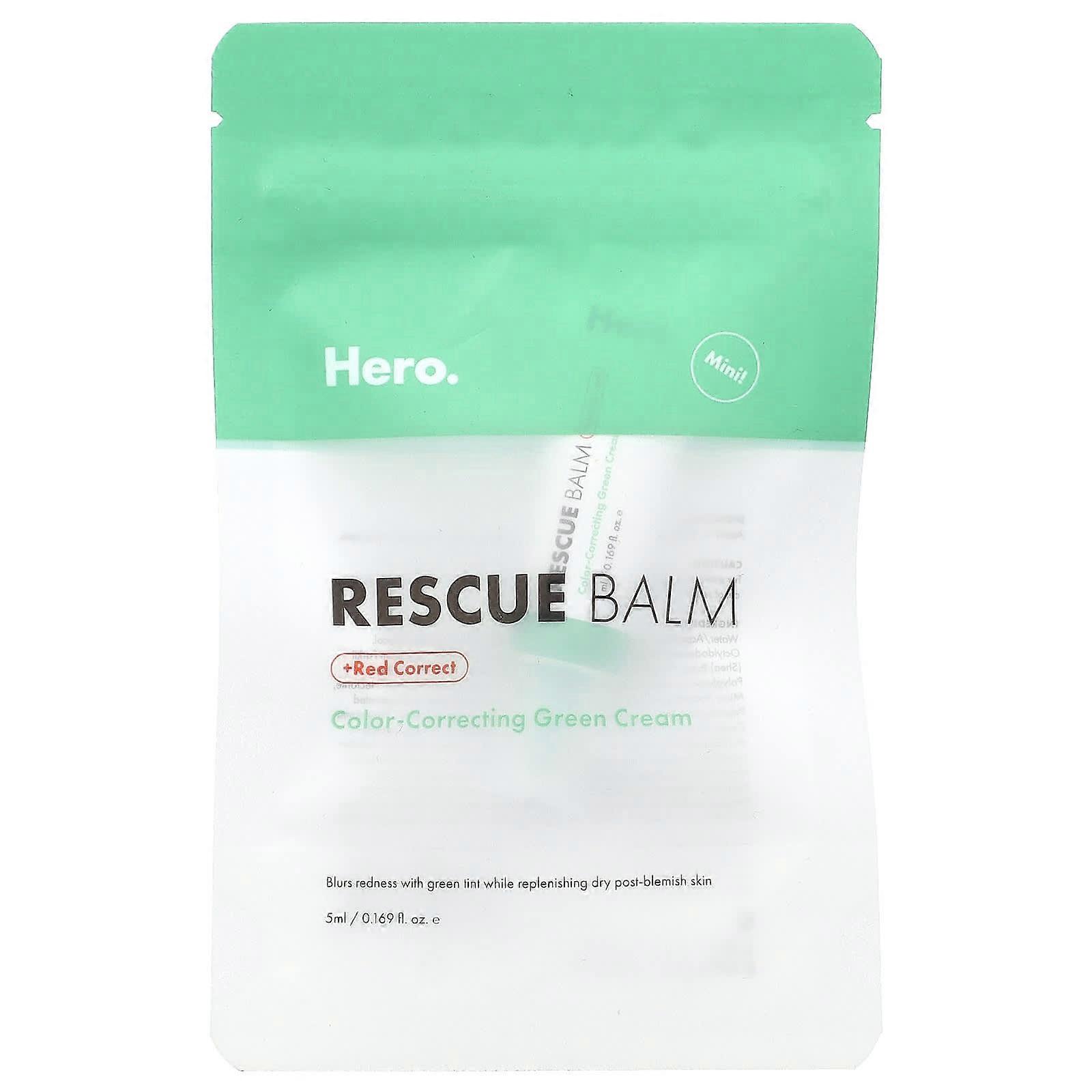 Rescue Balm + Red Correct, Mini, 0.169 fl oz (5 ml)