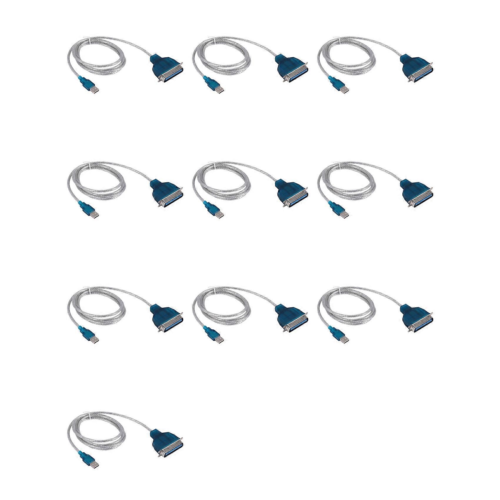 10X USB to Parallel IEEE 1284 Printer Adapter Cable PC (Connect Your Old Parallel Printer to A USB Port)