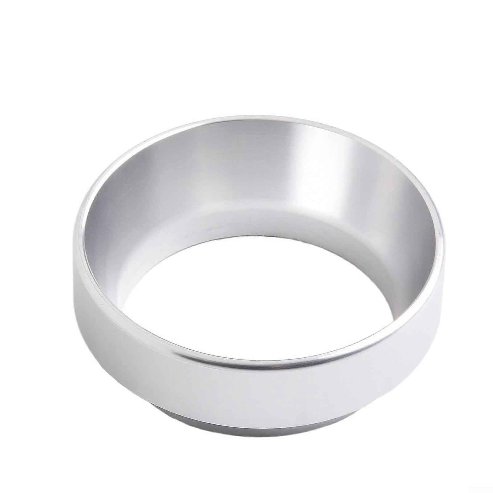 Precision For Brewing With A Aluminum 49MM Magnetic Coffee Dosing Ring Tailored For Espressos (Silver) Espresso Machines