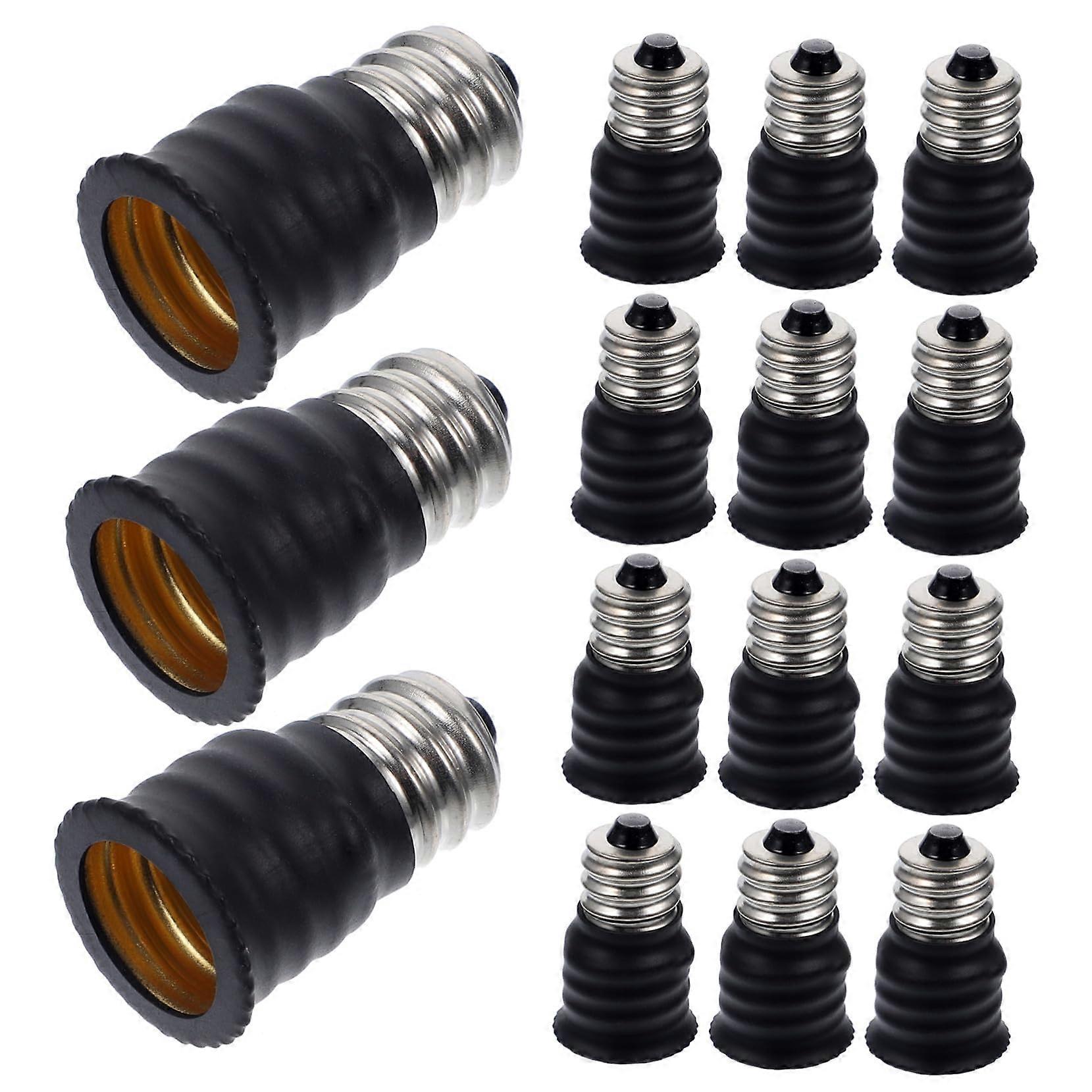 Bulb Socket Adapter 15 Pack Table Lamp Base Converter, Lightweight Design, Lamp Holders For Garage, Workshop,