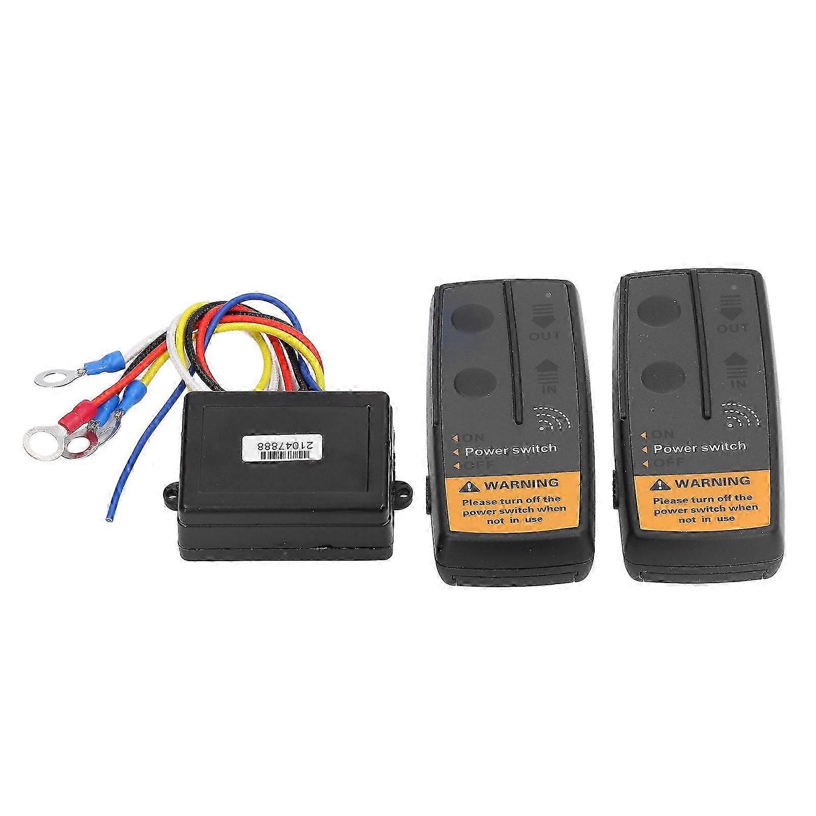 12V Winch Solenoid Relay with Wireless Remote Control for 8000-12000lbs ATV UTV