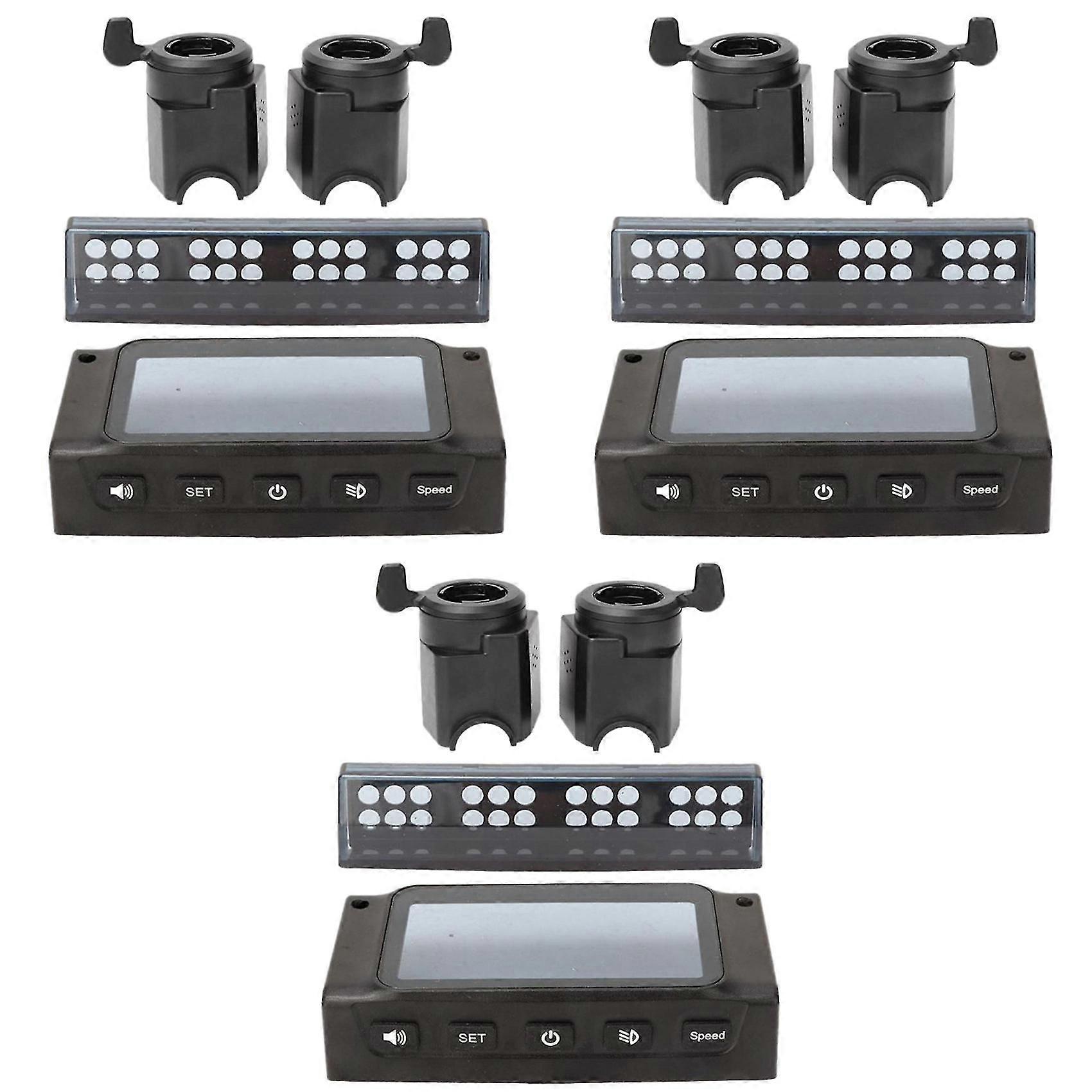 3x Lcd Monitor Cover For Kugoo S1 S2 S3 8-inch Scooter With Accelerator Brake Handle Led Lamp Cover