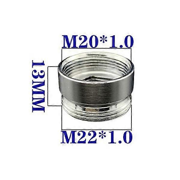 Grifo de agua con conexin roscada M22 a M20 de acero inoxidable, hembra M20